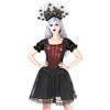 Sinister - 1180 Robe courte - Noir/Bordeaux rouge Product image
